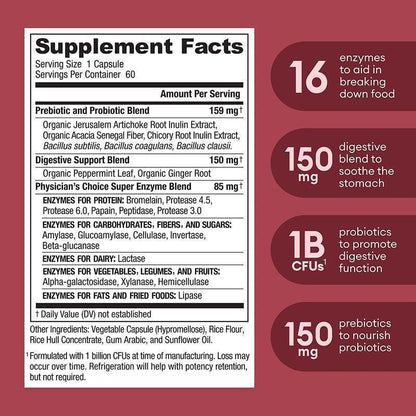 Digestive Enzyme Probiotic Capsules