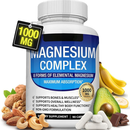 Toplux Magnesium Complex 8 Essential Magnesium Supplement 1000mg